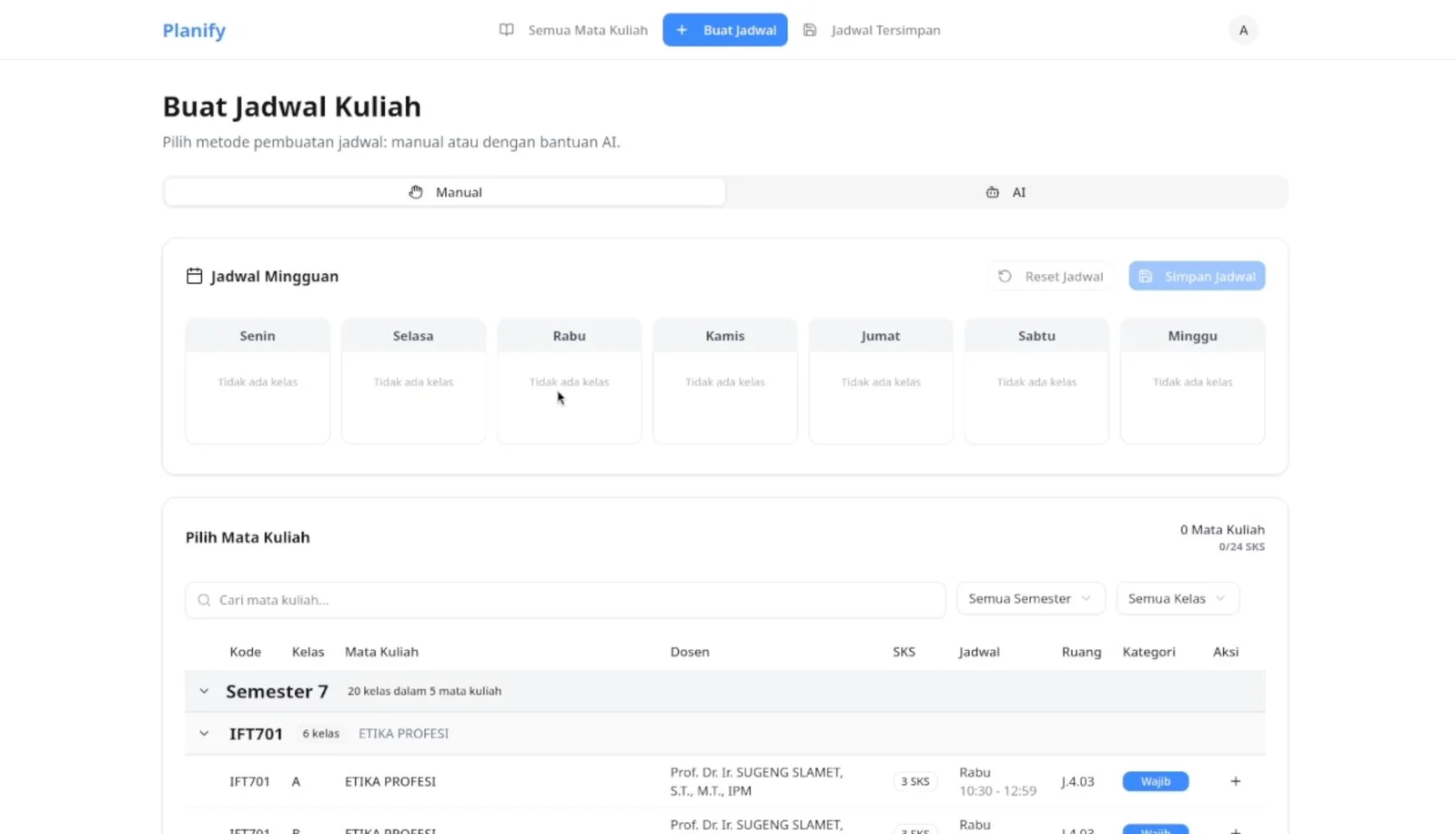 Planify project preview